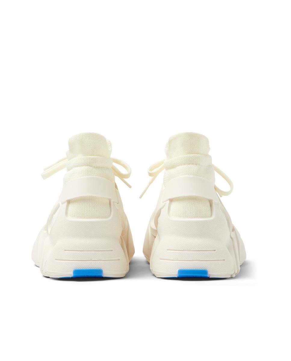 Zapatillas blancas unisex de malla con calcetín - camperlab - Crema Crema-4