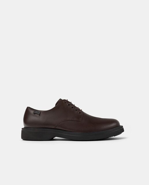 Imagen 0 de Zapatos de cordones de hombre Norman de piel con plantilla ultraligera