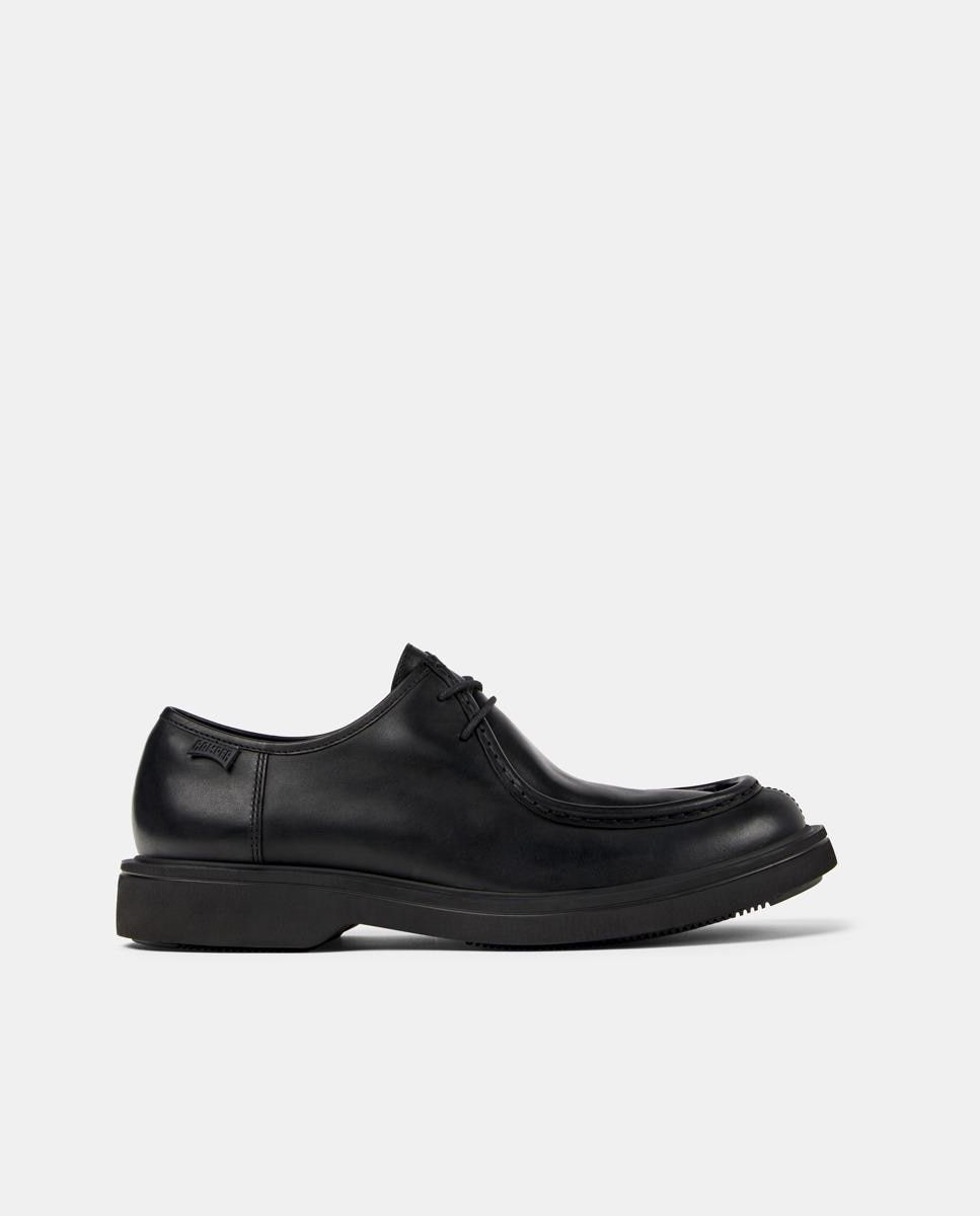 Camper - Zapatos de cordones de hombre Norman de piel con plantilla ultraligera.