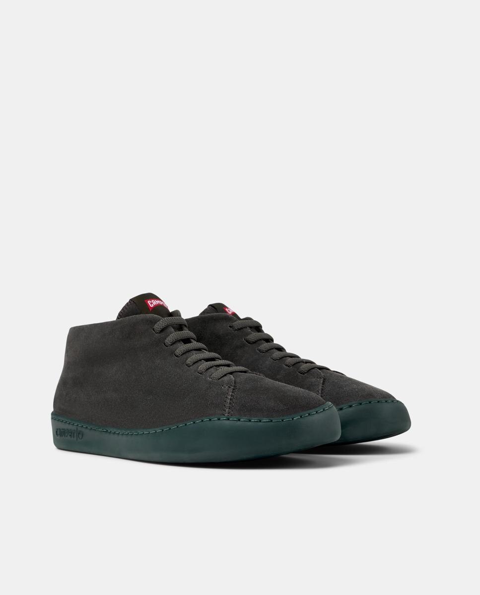 Zapatillas altas de hombre peu touring de piel - Camper - Gris Gris-3