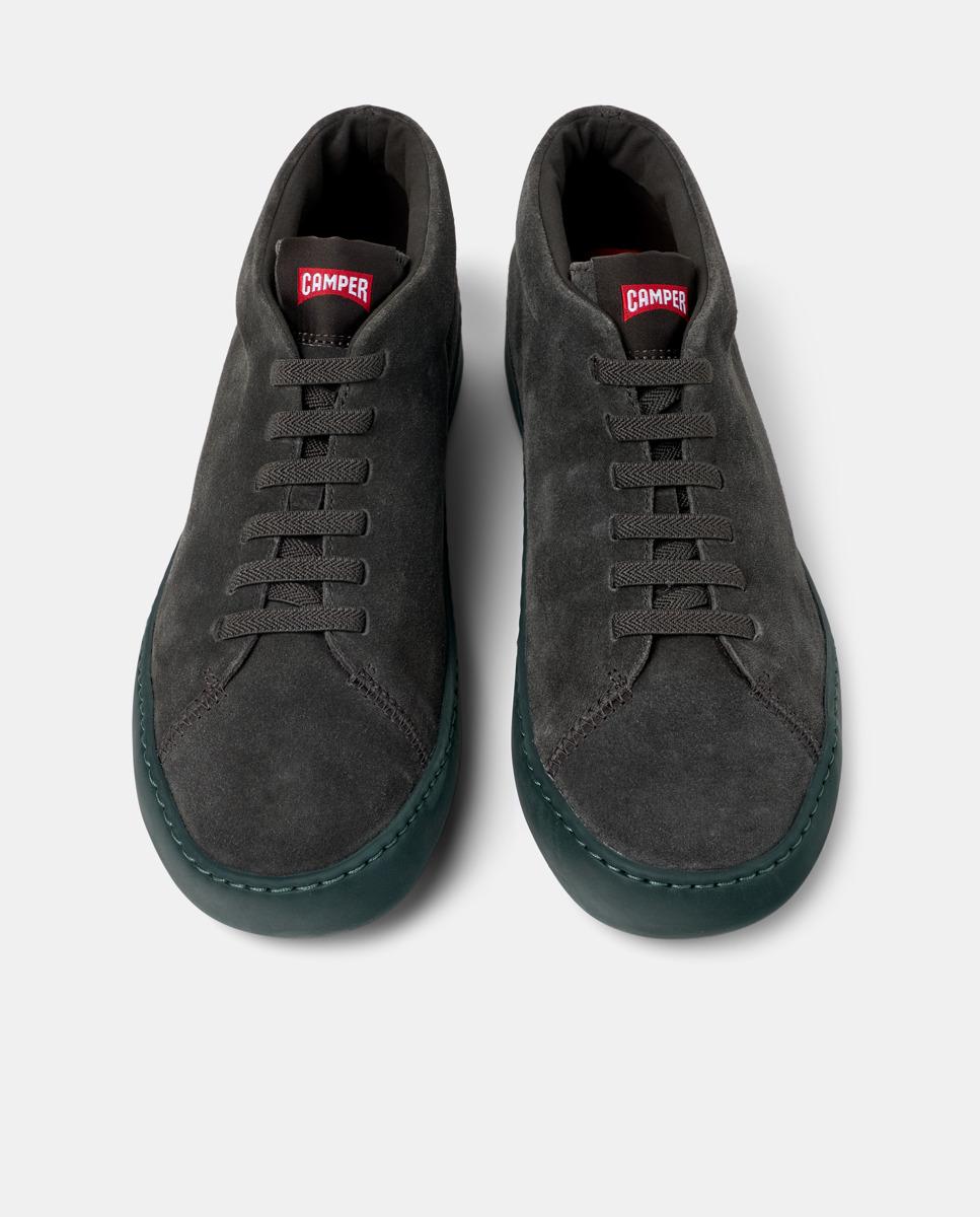 Zapatillas altas de hombre peu touring de piel - Camper - Gris Gris-2