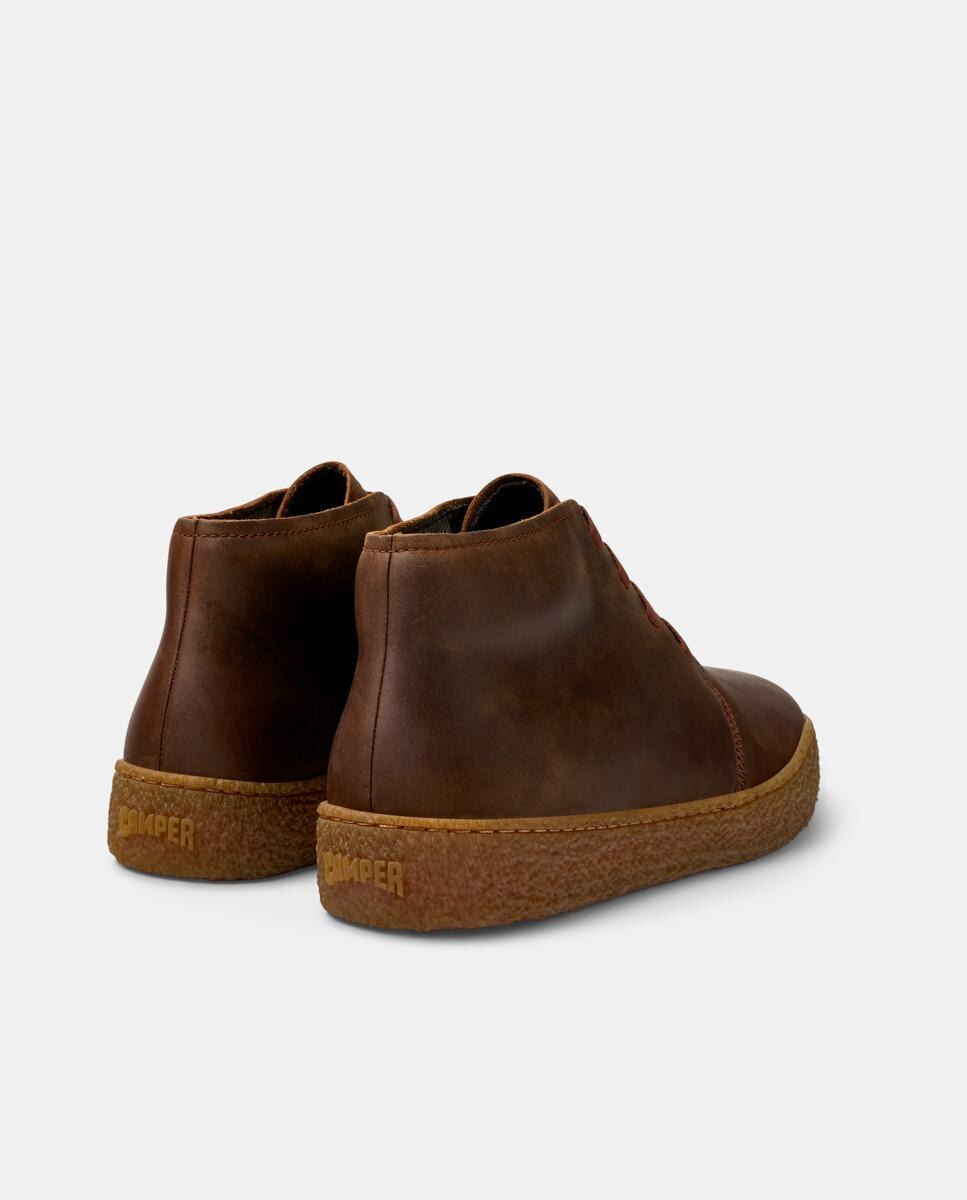 Botines de hombre de piel Peu Terreno con cordones - Camper - Marrón Marrón-2