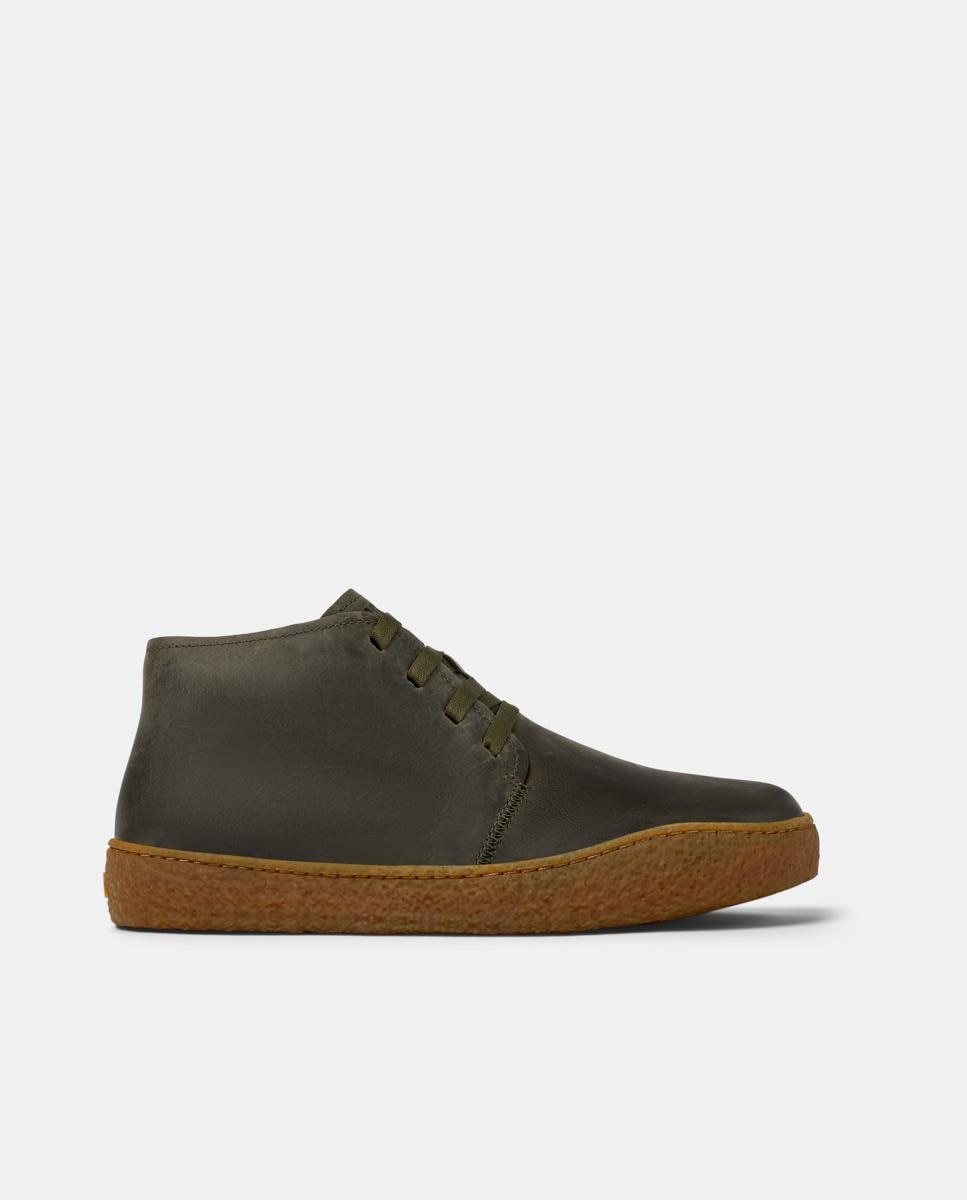 Botines de hombre peu terreno de piel - Camper - Verde Verde-1