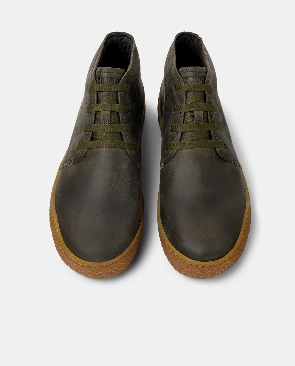 Botines de hombre peu terreno de piel - Camper - Verde Verde-2