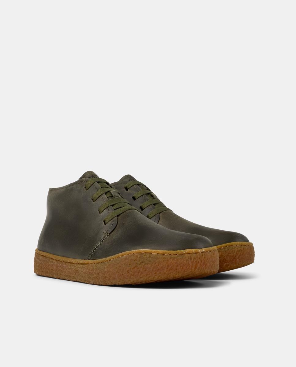 Botines de hombre peu terreno de piel - Camper - Verde Verde-5