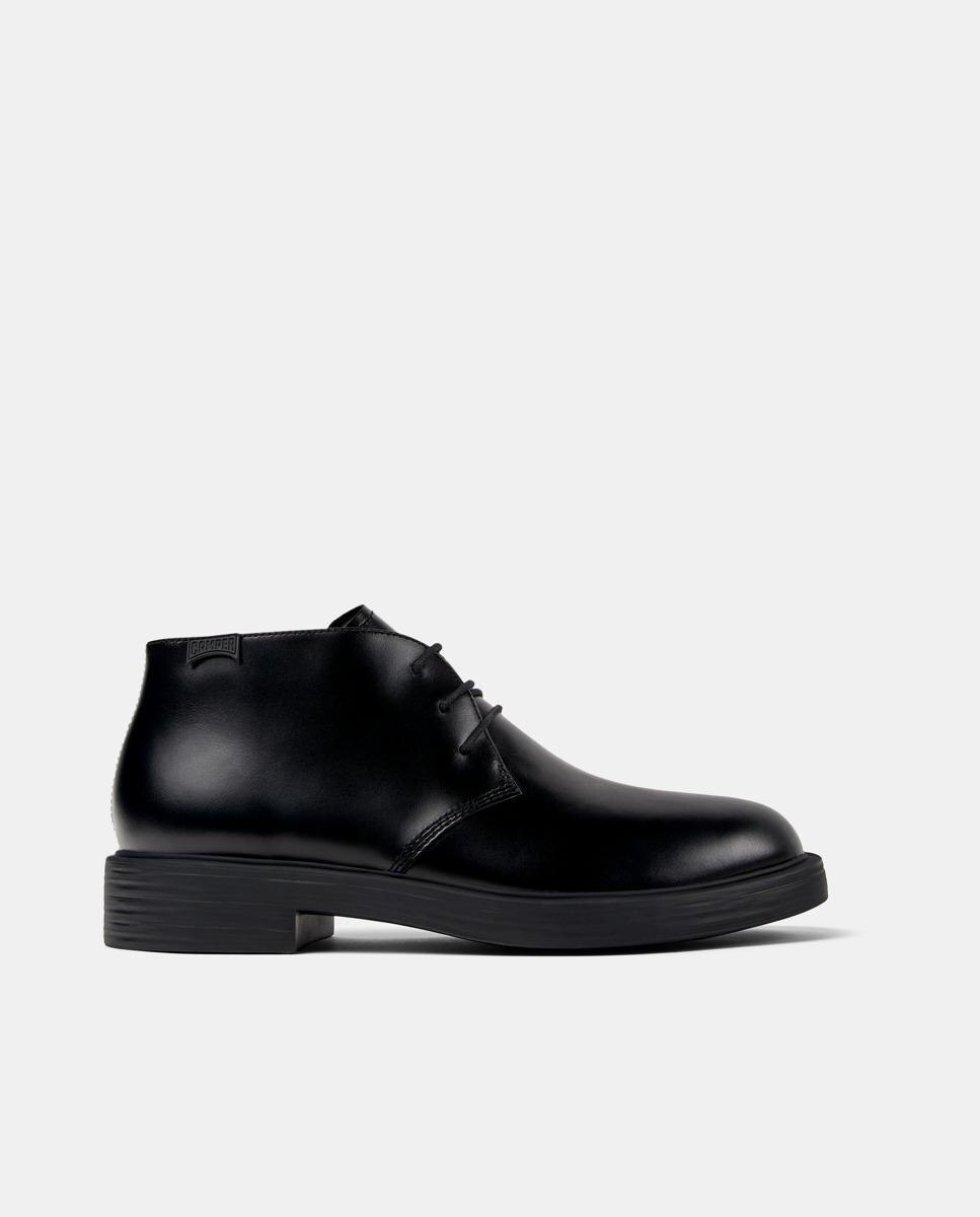 Botines de hombre de piel dean - Camper - Negro Negro-1