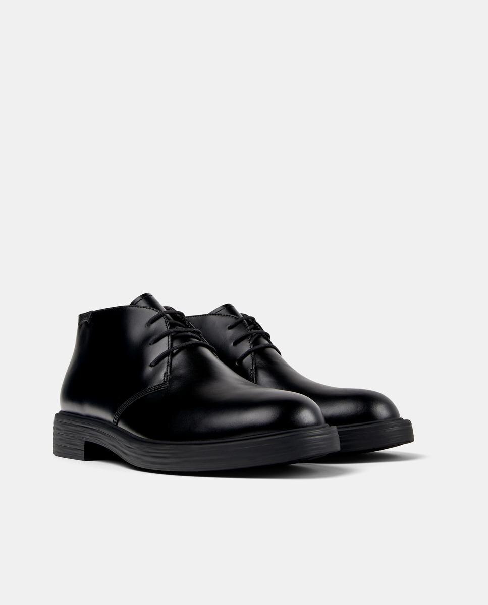 Botines de hombre de piel dean - Camper - Negro Negro-3