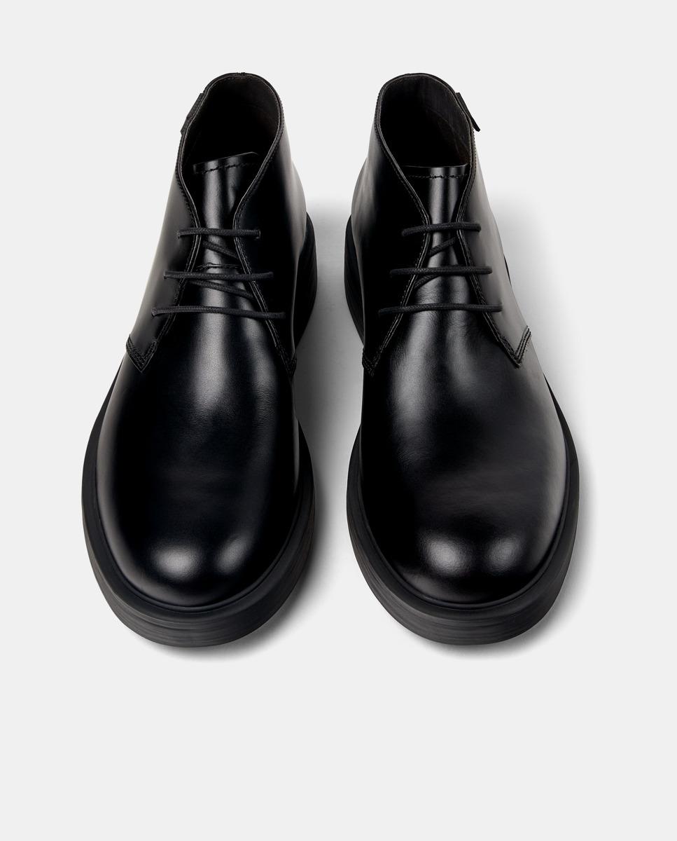 Botines de hombre de piel dean - Camper - Negro Negro-2
