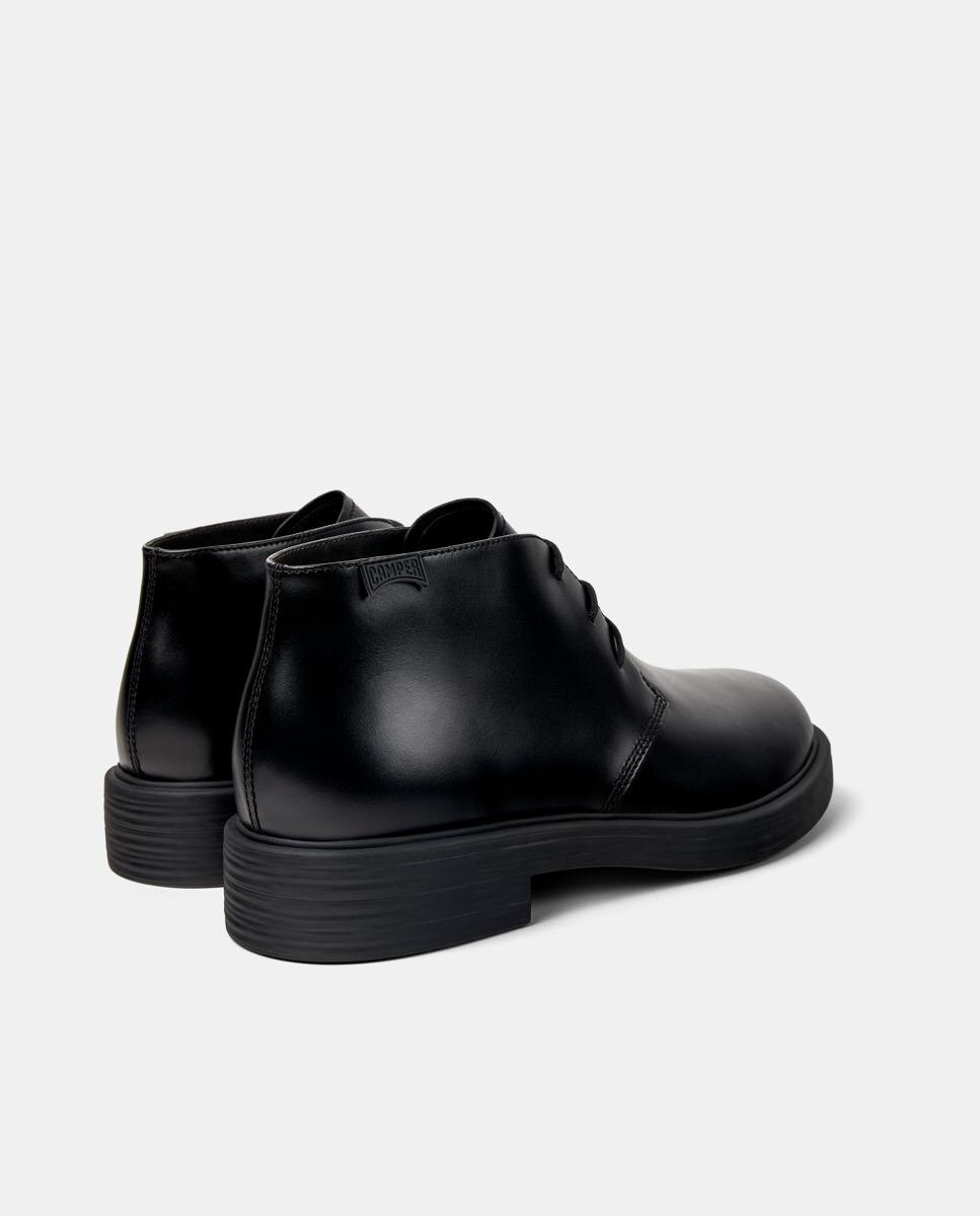 Botines de hombre de piel dean - Camper - Negro Negro-4