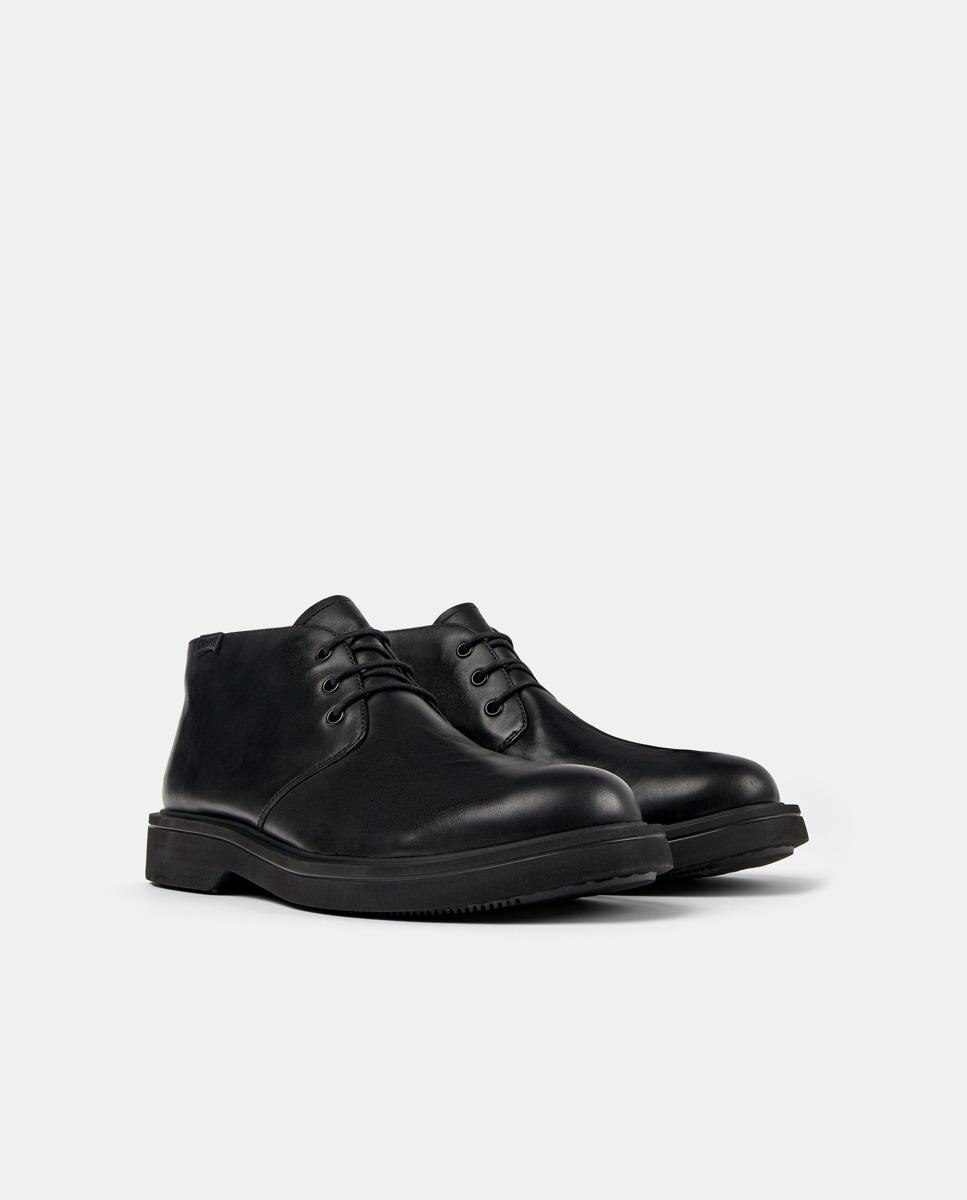 Botines de cordones de hombre norman - Camper - Negro Negro-3