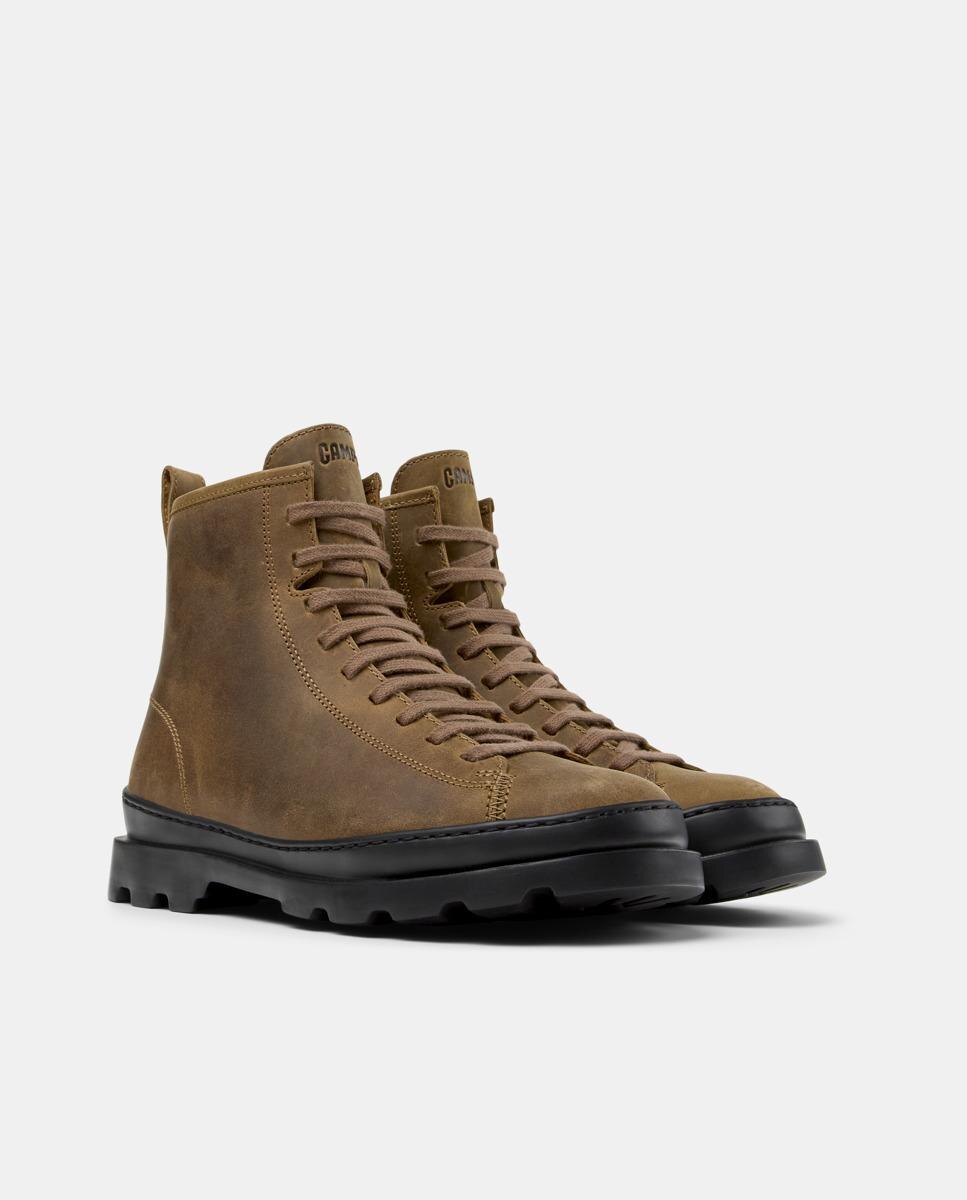 Botines de mujer Brutus de piel - Camper - Marrón Marrón-5