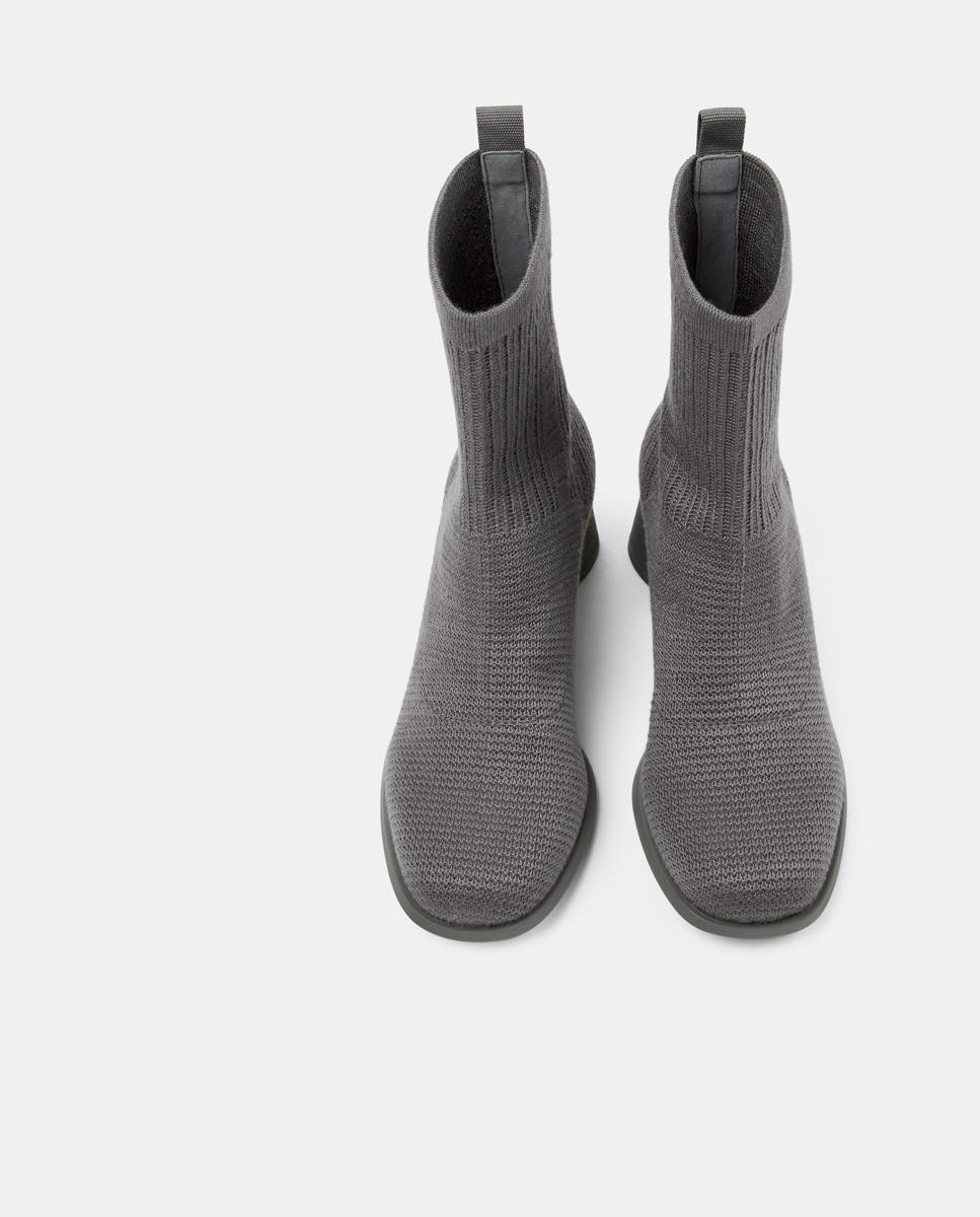 Botines de mujer Kiara sin cierre-abiertos - Camper - Gris Gris-3