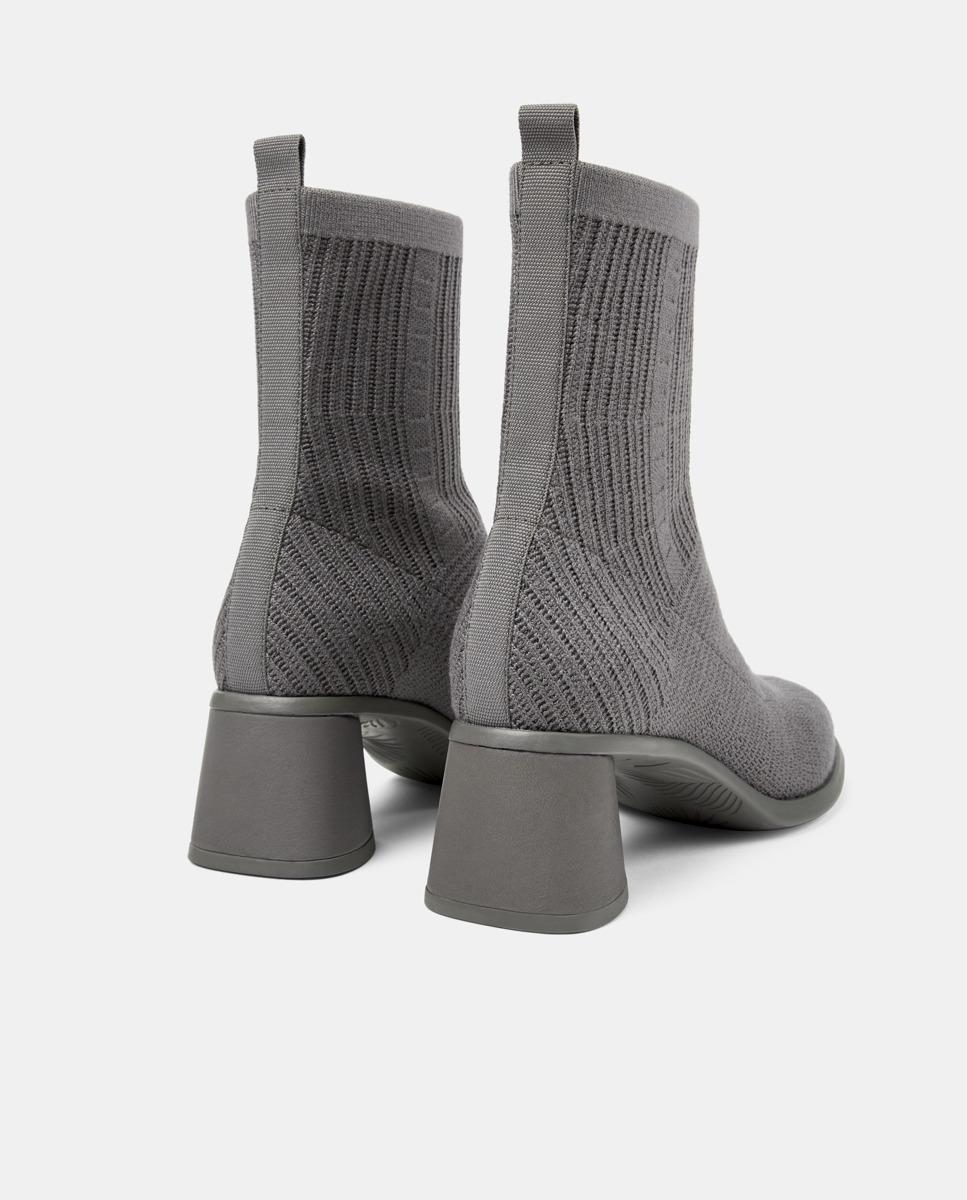 Botines de mujer Kiara sin cierre-abiertos - Camper - Gris Gris-4