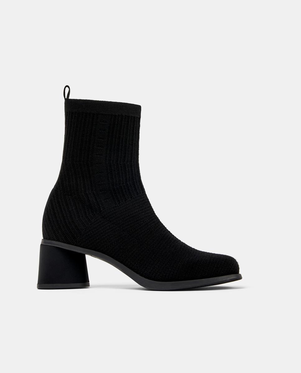 Botines de mujer Kiara sin cierre-abiertos - Camper - Negro Negro-1
