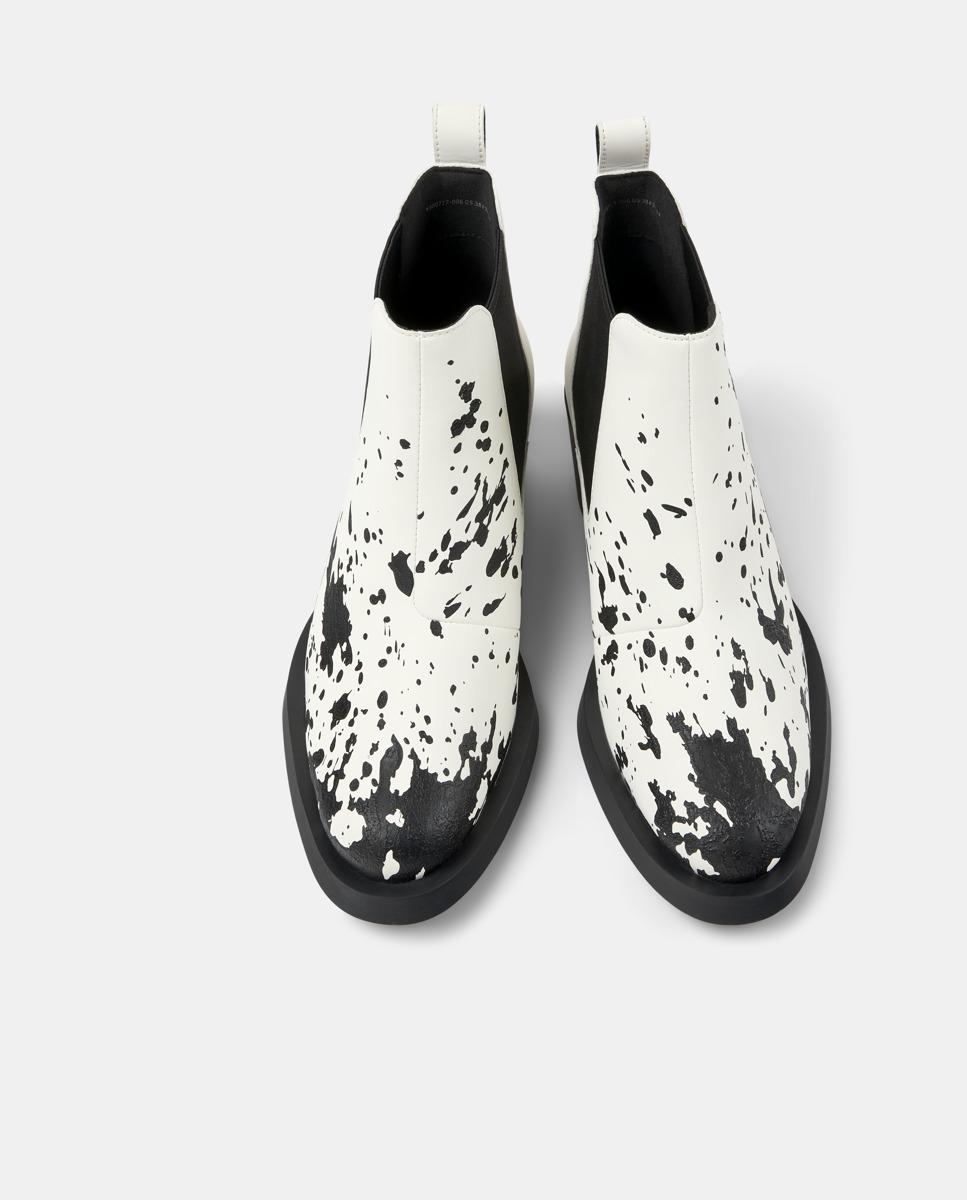 Botins Bonnie de Pele Branco-2