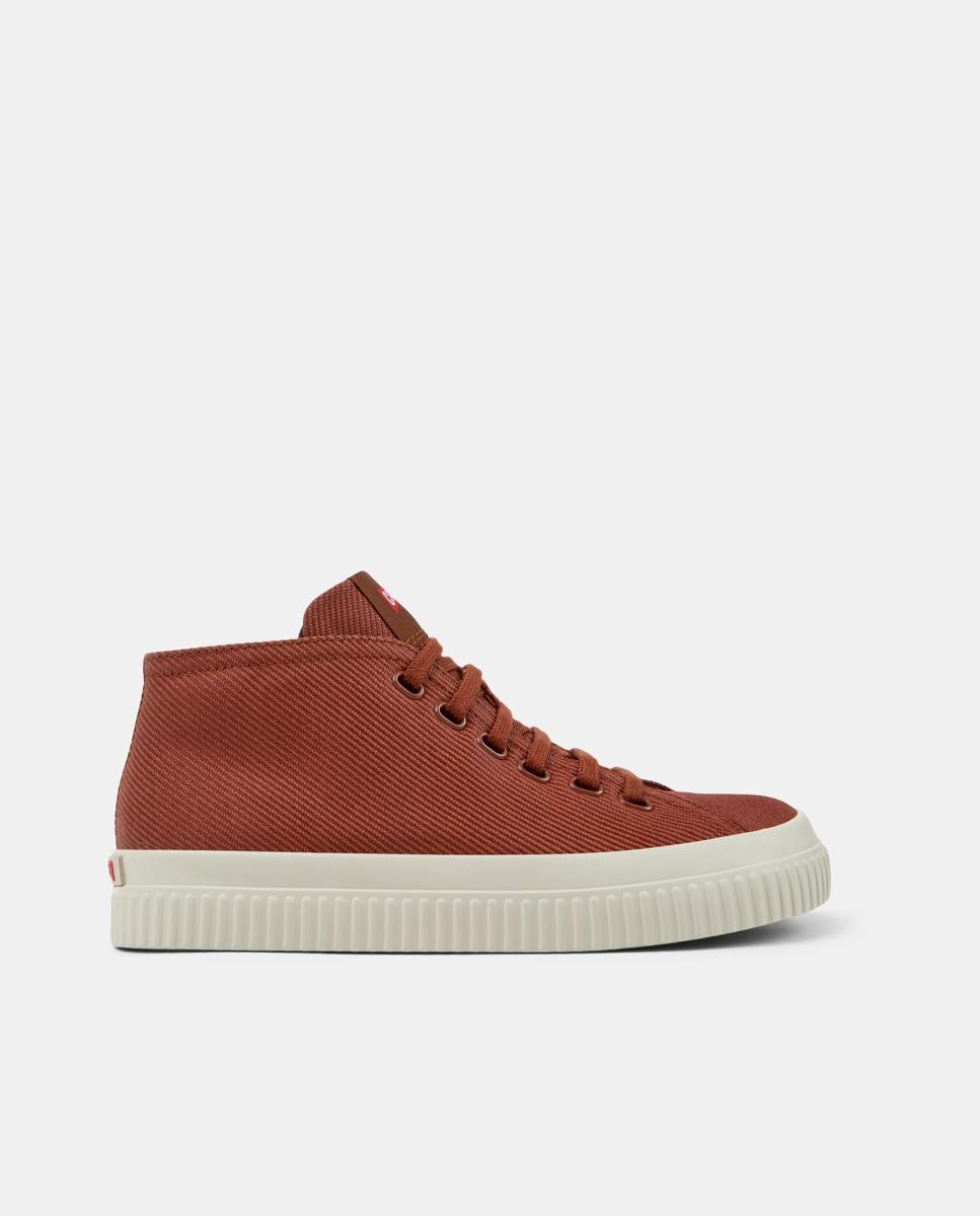 Botines de mujer Peu Roda con cierre de cordones - Camper - Rojo Teja Rojo Teja-1