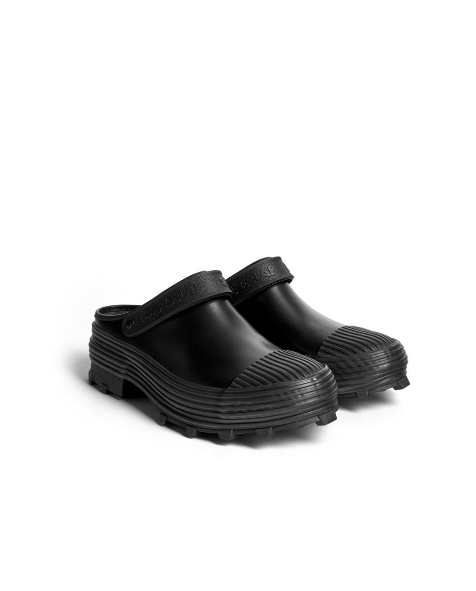Zuecos unisex de piel vulcanizada de color - camperlab - Negro Negro-2