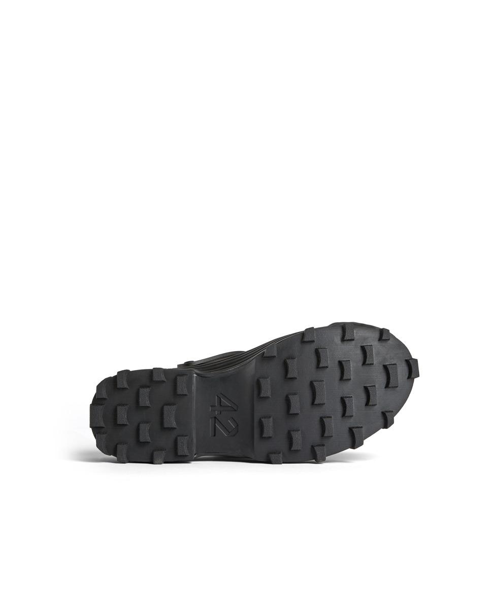 Zuecos unisex de piel vulcanizada de color - camperlab - Negro Negro-5