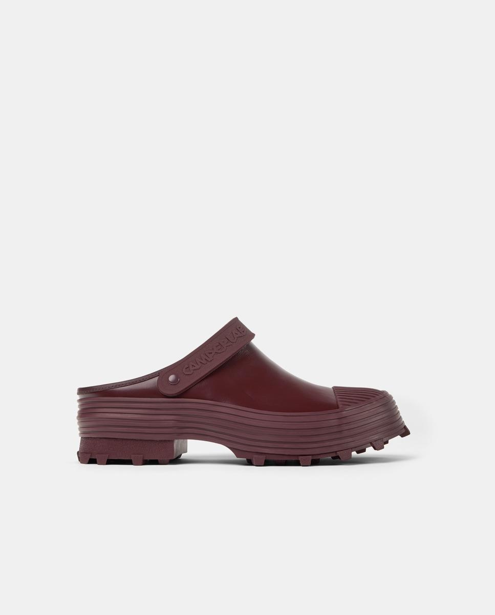 camperlab - Zuecos unisex Traktori de piel y suela dentada.