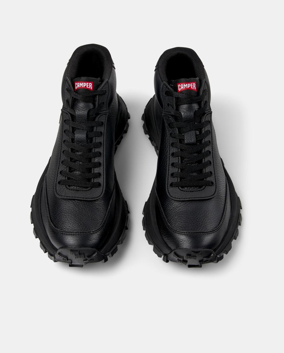 Sapatilhas de Pele Drift Trail Tipo Bota Preto-2