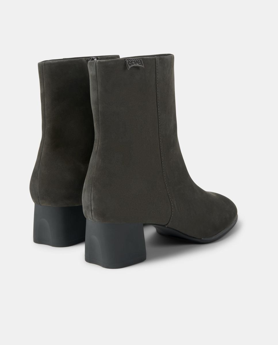 Botines de mujer katie en cuero con cierre de cremallera - Camper - Gris oscuro Gris oscuro-4