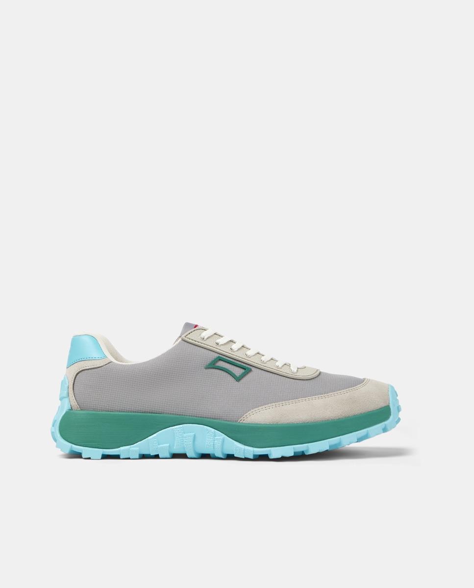 Zapatillas retro de hombre drift trail - Camper - Gris / Verde Gris / Verde-1