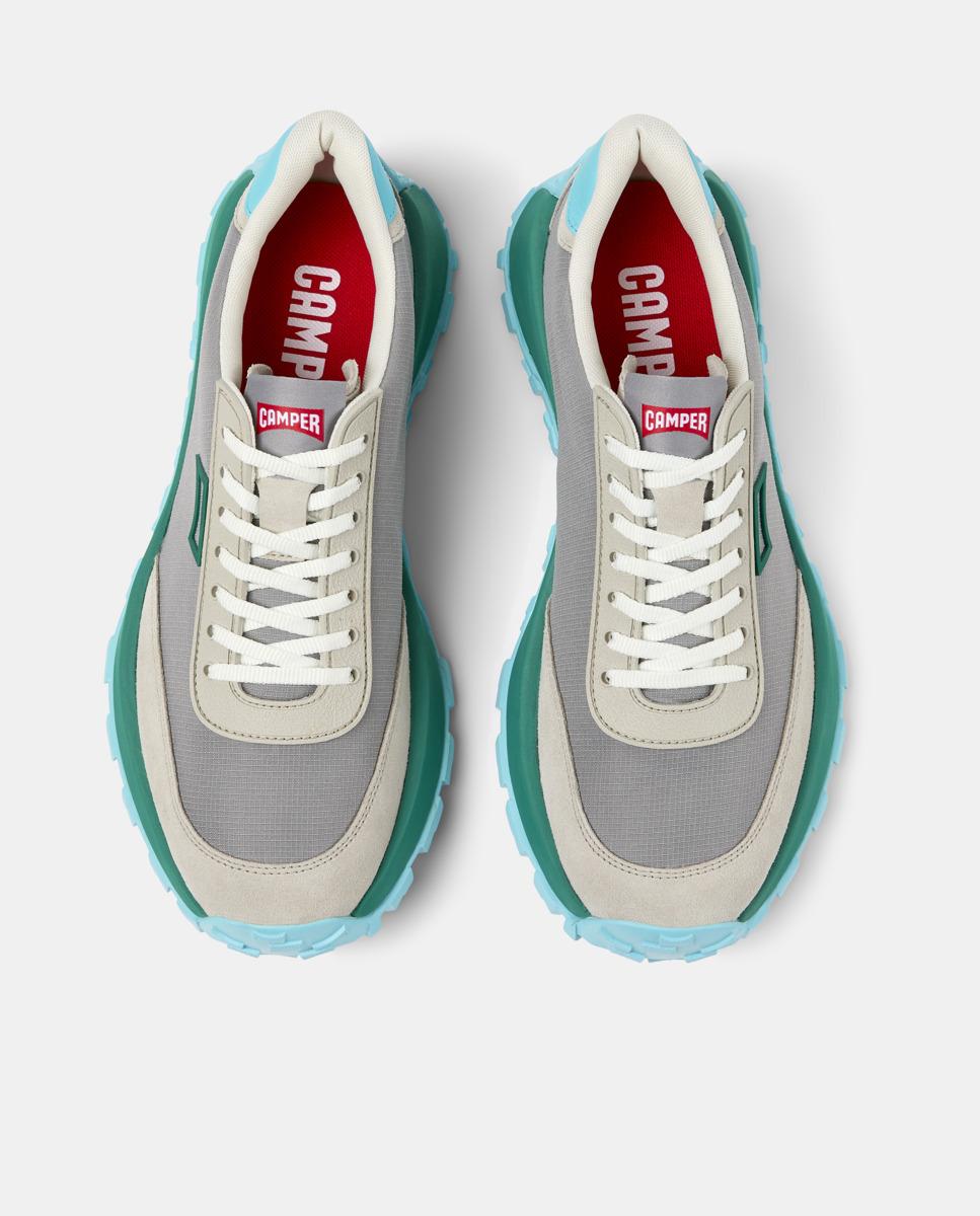 Zapatillas retro de hombre drift trail - Camper - Gris / Verde Gris / Verde-3