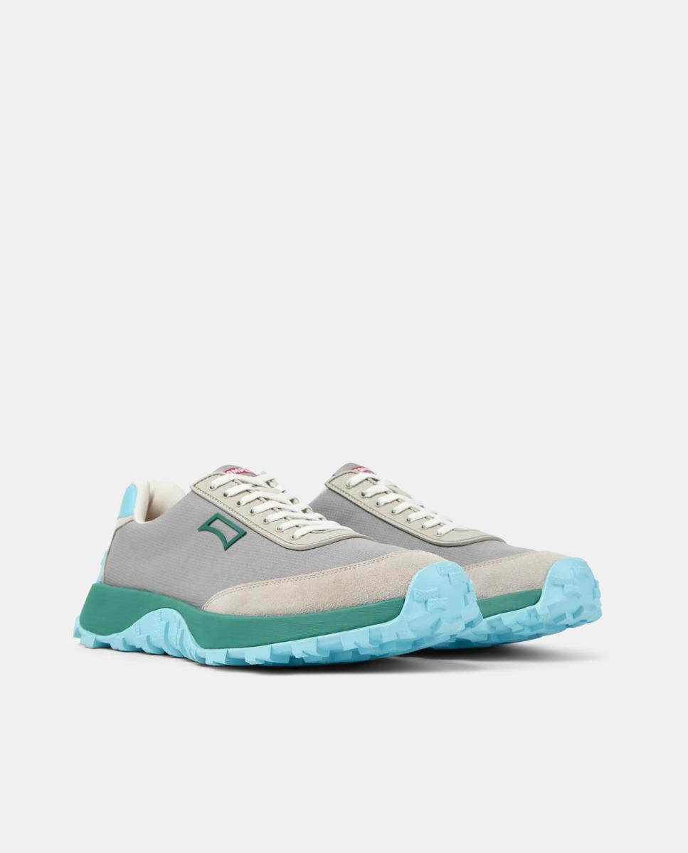 Zapatillas retro de hombre drift trail - Camper - Gris / Verde Gris / Verde-5