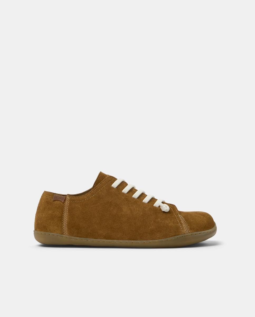 Zapatillas de piel de hombre Peu Cami con cordones - Camper - Marrón oscuro Marrón oscuro-1