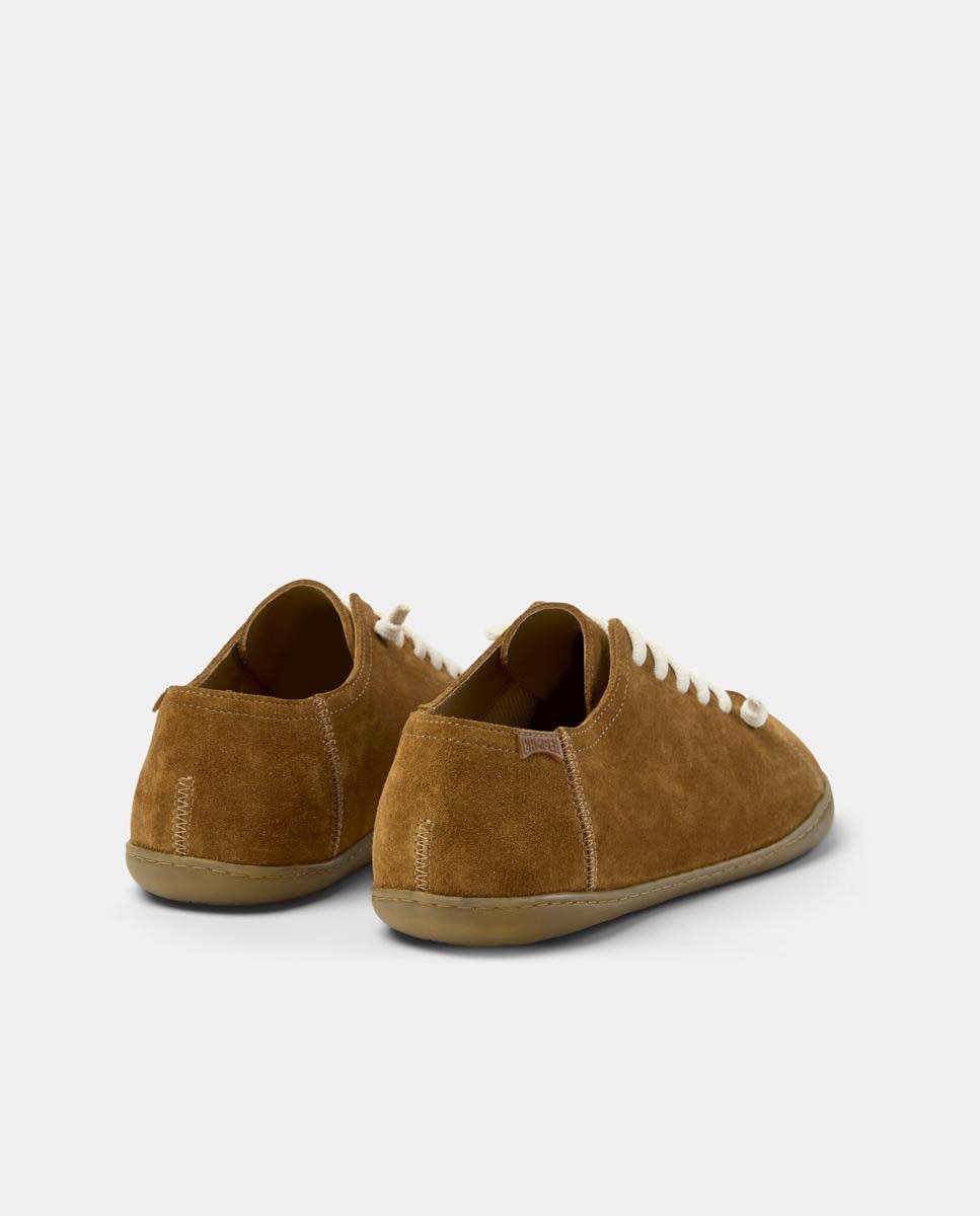 Zapatillas de piel de hombre Peu Cami con cordones - Camper - Marrón oscuro Marrón oscuro-2