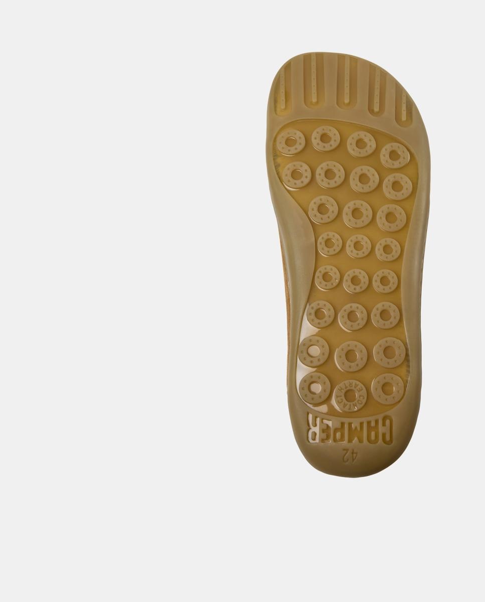 Zapatillas de piel de hombre Peu Cami con cordones - Camper - Marrón oscuro Marrón oscuro-4
