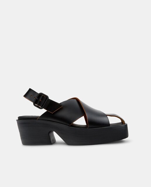 Imagen 0 de Sandalias de tacón de mujer Billie de piel