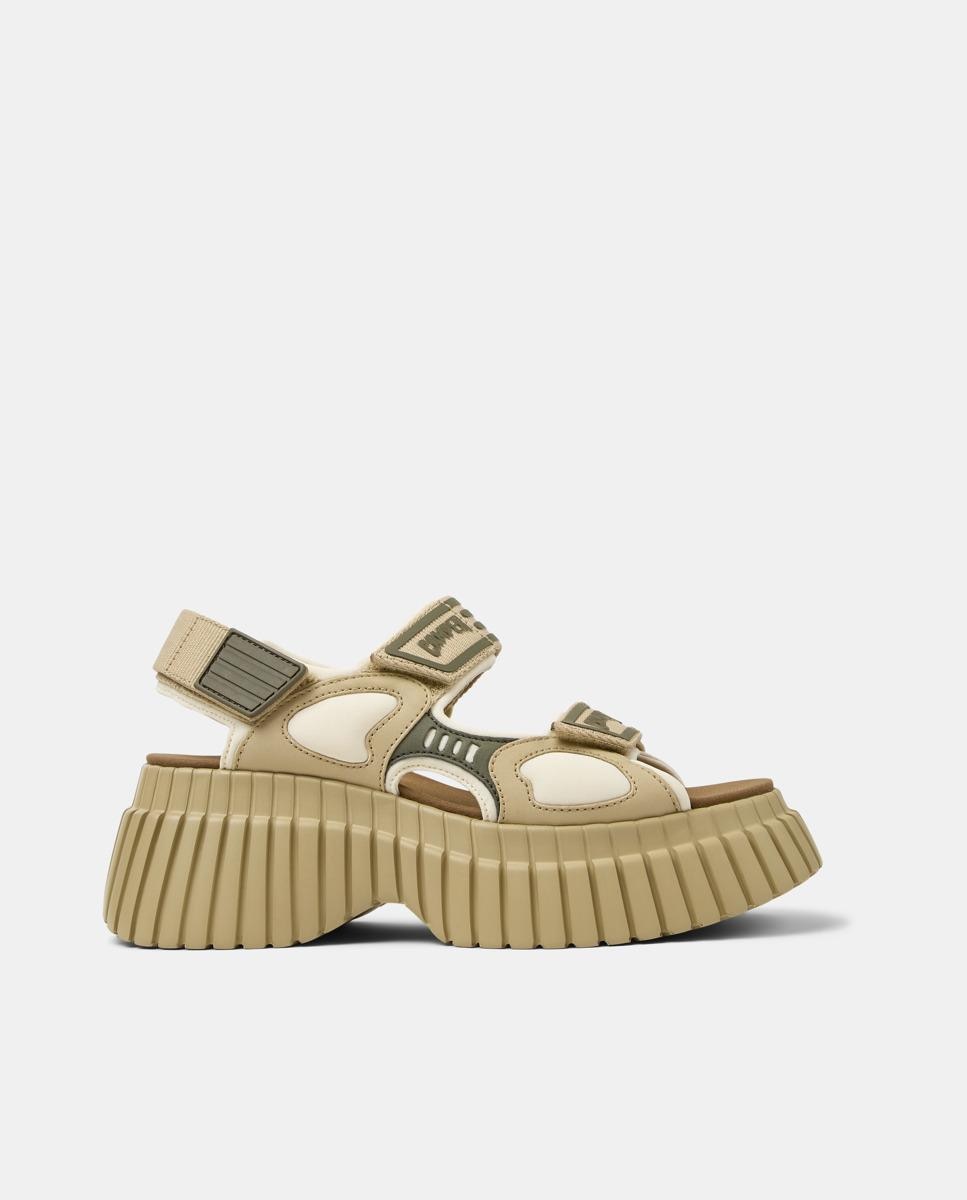 Camper - Sandalias de plataforma de mujer BCN de piel.