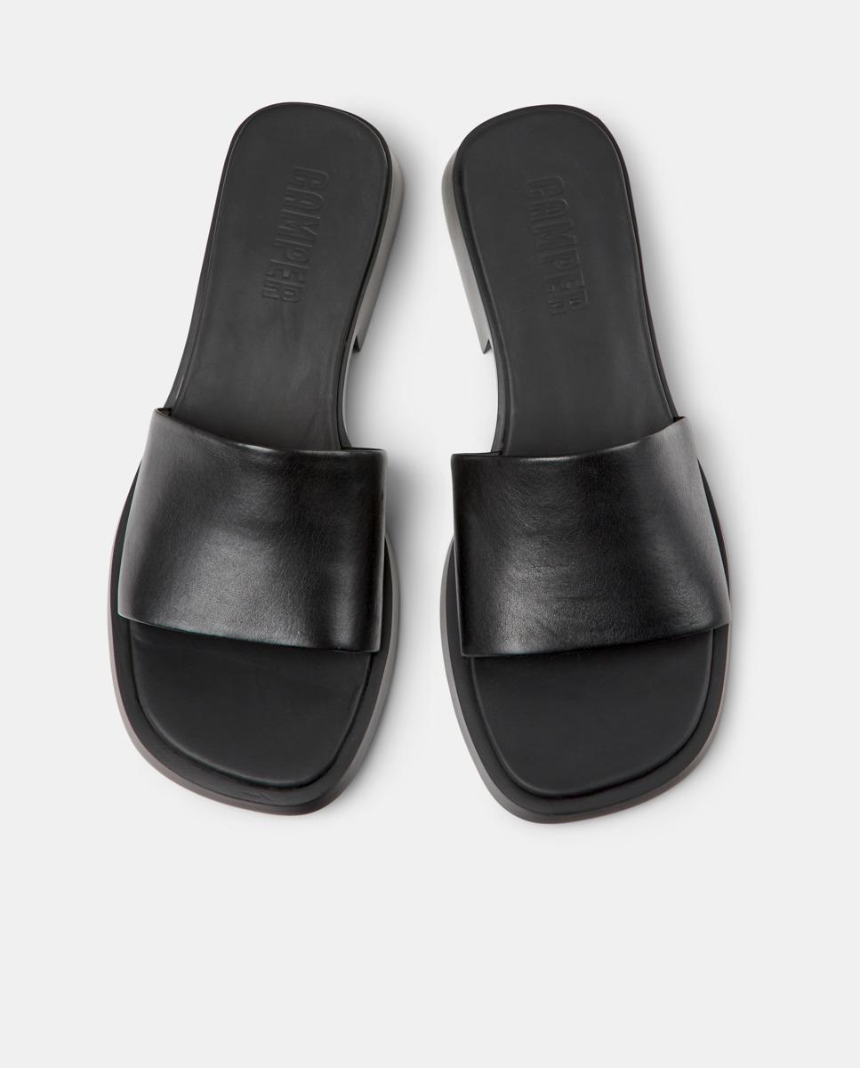 Sandalias de mujer Dana de piel - Camper - Negro Negro-3
