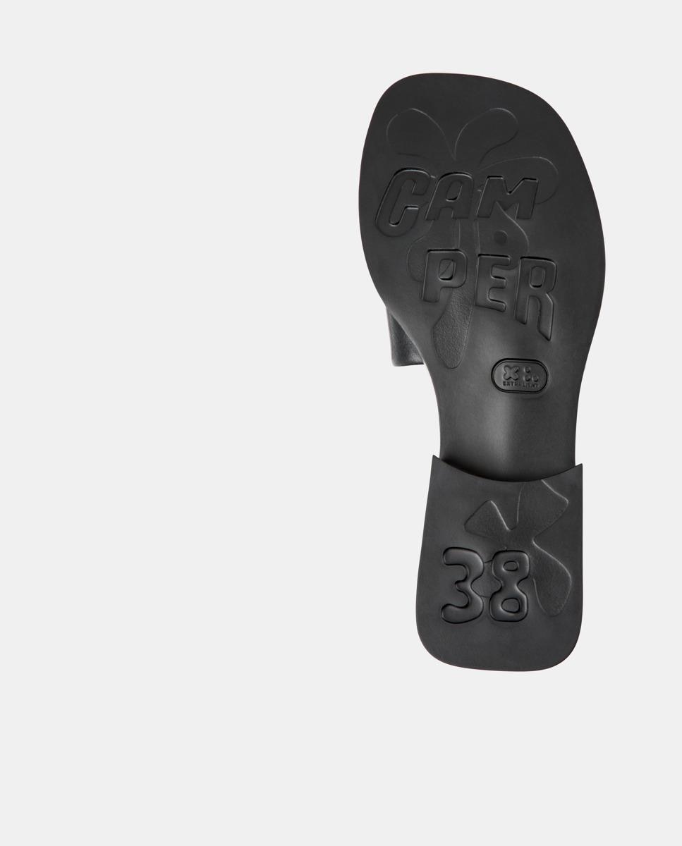 Sandalias de mujer Dana de piel - Camper - Negro Negro-4