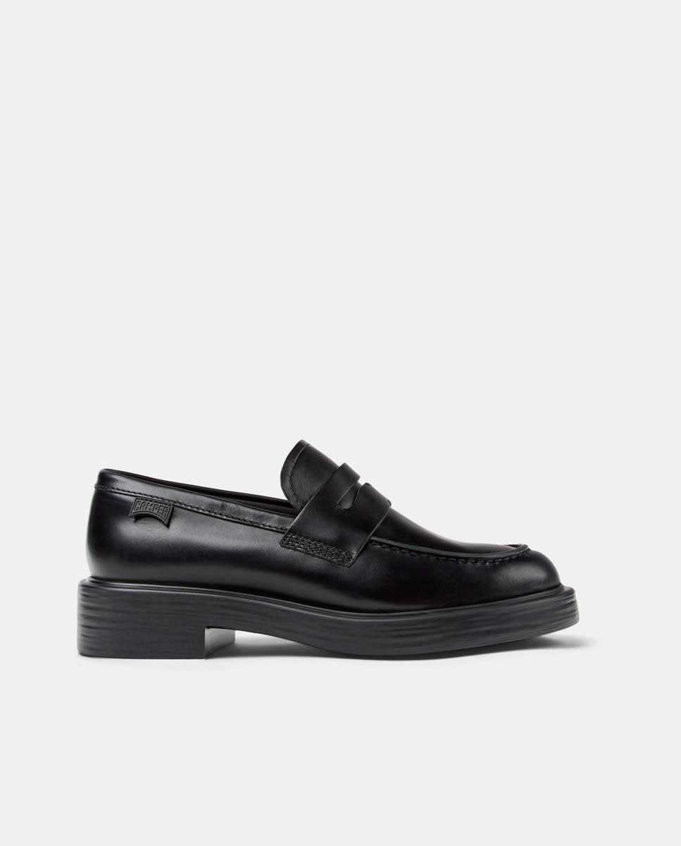 Camper - Mocasines planos de mujer dean de piel.