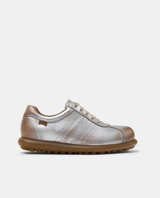 Imagen 0 de Zapatillas de piel de mujer Pelotas Ariel con cordones