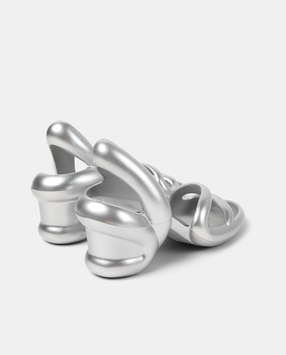 Sandalias de tacón de mujer Kobarah lisas - Camper - Plata Plata-2