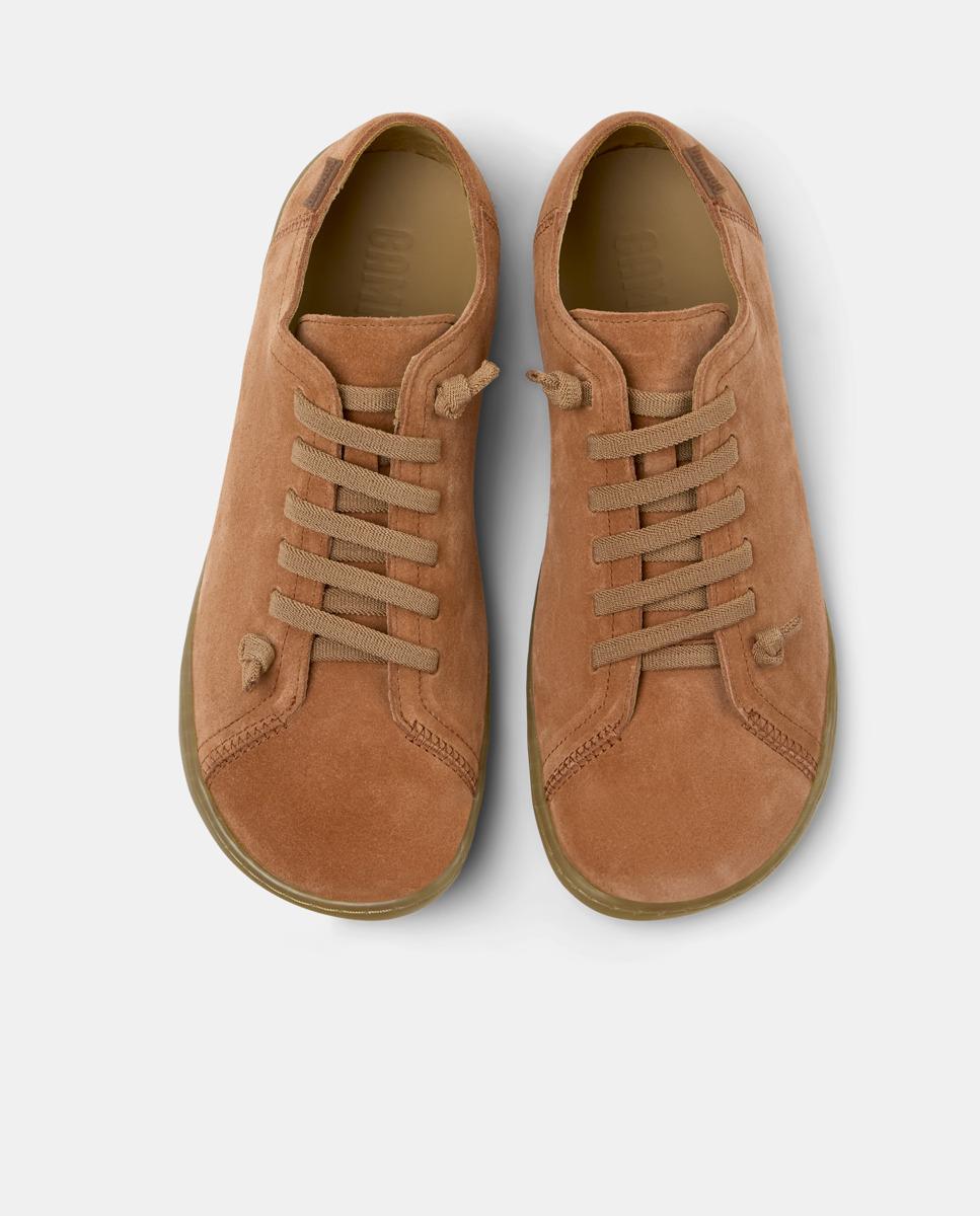 Zapatillas de piel de mujer peu cami - Camper - Rojo Rojo-3