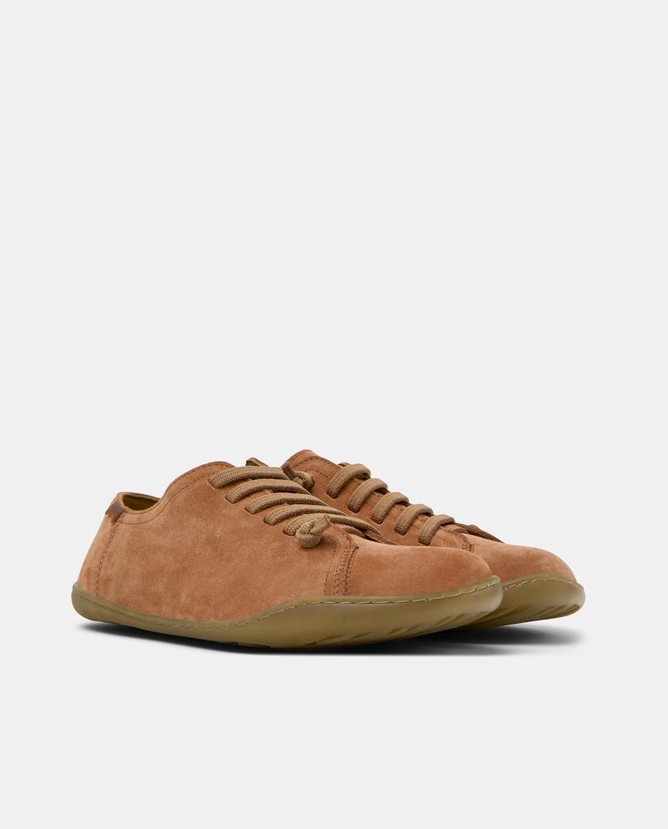 Zapatillas de piel de mujer peu cami - Camper - Rojo Rojo-5