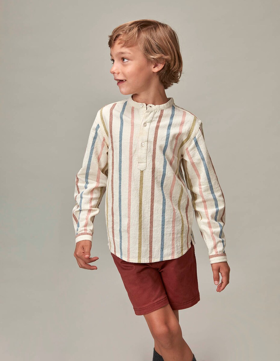 Gocco Camicia Oxford Bambini - Collo Classico, Tessuto Qualità, Autunno-Inverno - Foto 8
