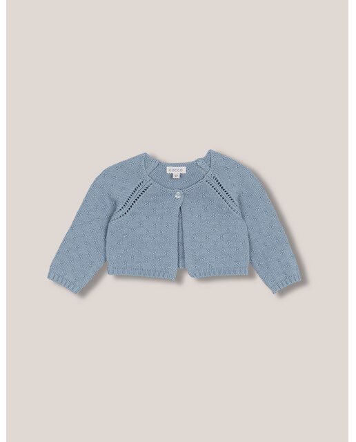 Imagen 0 de Chaqueta de bebé de punto con calados