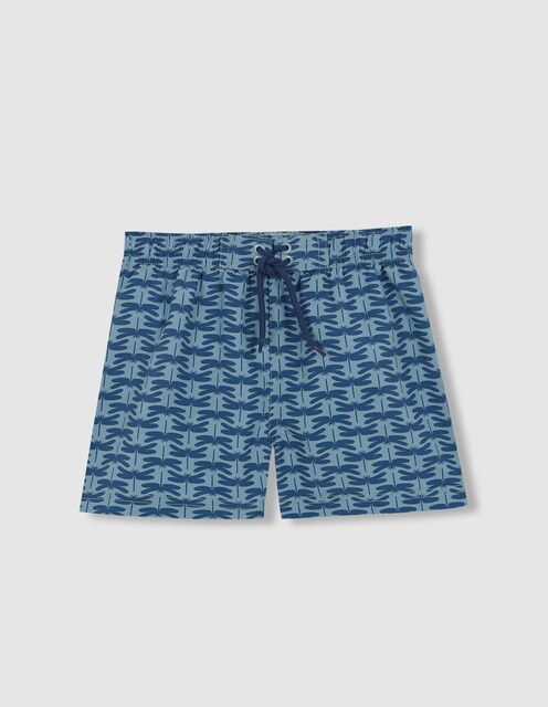 Imagen 0 de Bañador de niño con estampado de libélulas y cordón de ajuste