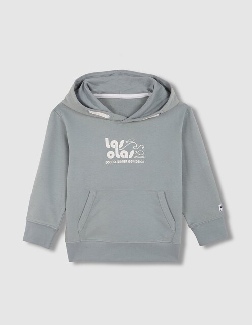 Imagen 0 de Sudadera de niño con capucha y bolsillo canguro