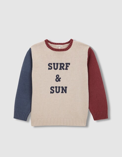 Imagen 0 de Jersey de niño con intarsia y varios colores