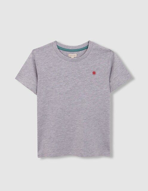 Imagen 0 de Camiseta de niño con manga corta y estampado de sol