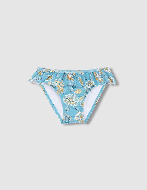 Imagen 0 de Culetín de bebé niña con estampado floral y volantes