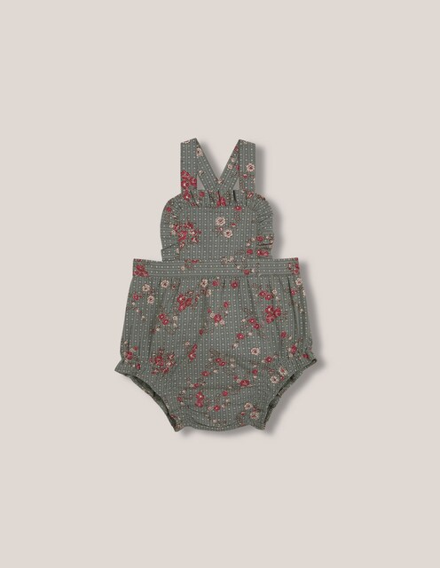 Imagen 0 de Ranita de bebé con tirantes cruzados y estampado floral
