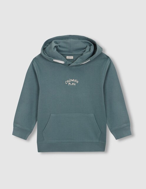 Imagen 0 de Sudadera de niño con capucha y dibujo trasero