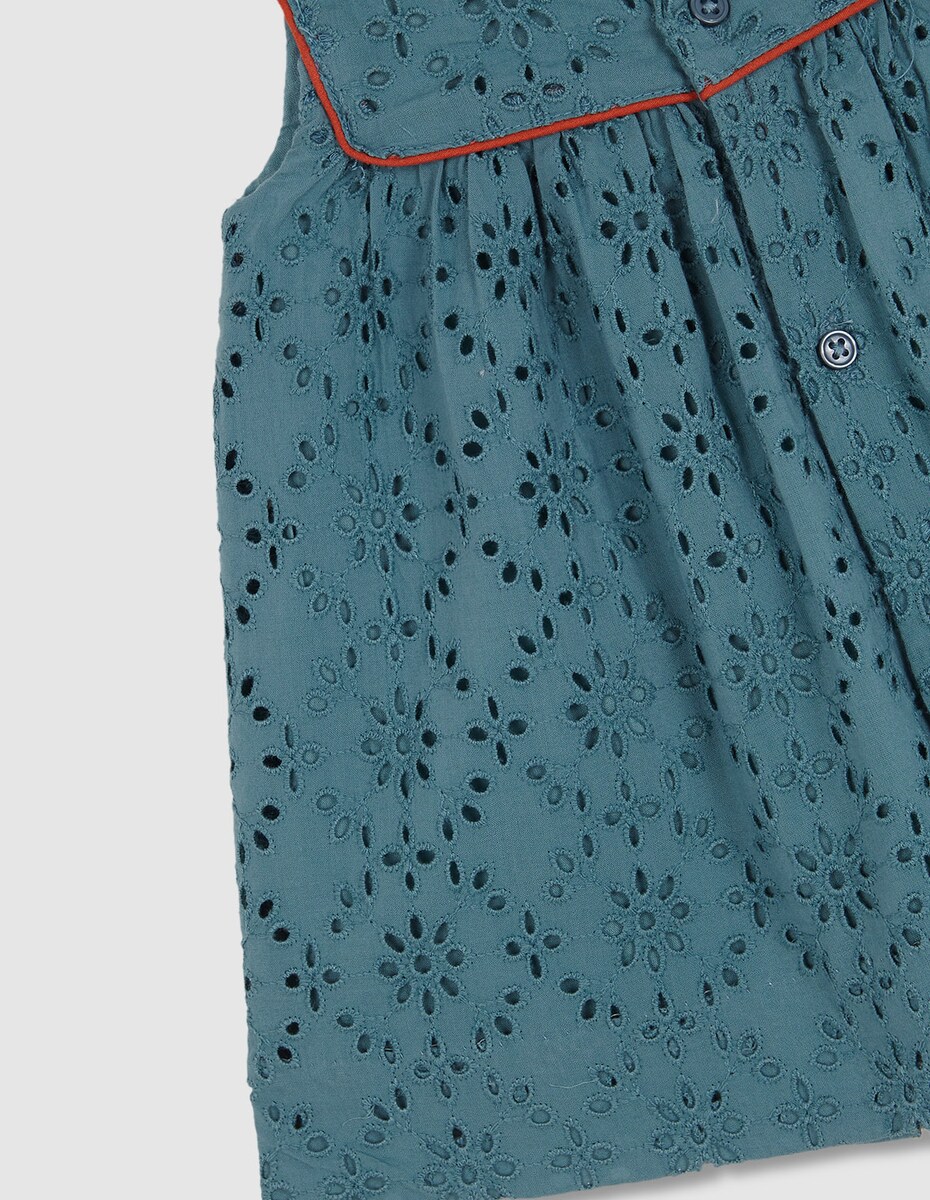 Gocco Vestito Ricamato Autunno/Inverno Per Bambina - Abitino Elegante - 4